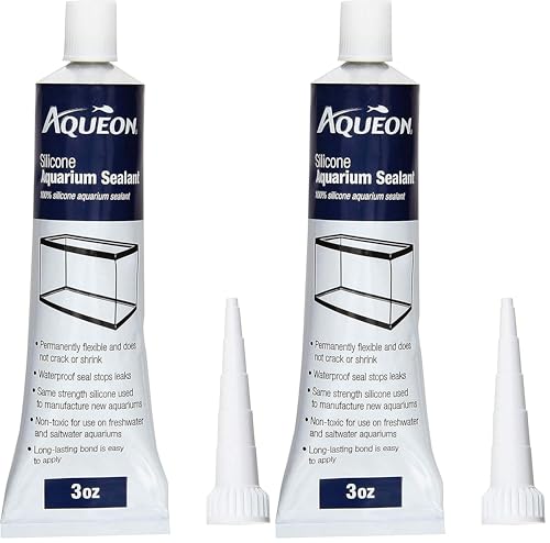 Aqueon Silicone Sealant Clear 3 Ounces (Pack of 2) - size: 3 Ounce (Pack of 2)