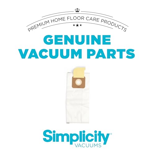 Simplicity Vacuums SAH-6 Certified Hepa Vacuum Replacement Bags, Fits with S20EZM Allergy Upright Vacuum Cleaner, Symmetry and 6 Series, Type A Bags, 6-pack Set