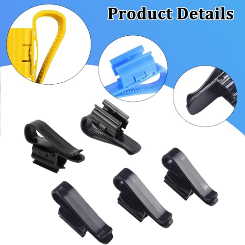 Fish Tank Hose Clamp, 6Pcs Aquarium Hose Holder, Aquarium Air Tube Holder, Multi-Functional Water Pipe Hose Holder with Adjustable Clamp for 0.31""-0.62"" Dia Aquarium Air Pump Accessories