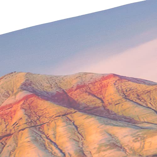 Aquarium Poster Mountain Desert Pattern Self Adhesive 3D PVC Fish Tank Background Decoration, Fade Aquarium Wallpaper Sticker for Freshwater (122 * 50CM) - size: 122*50cm