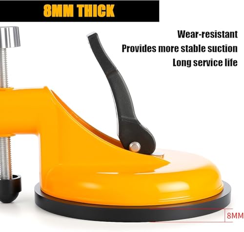 Adjustable Height Setter-Professional Countertop Leveling Tool, Floor Gap Fixer Tool, Adjustable Powerful Vacuum Suction Stone Seam Leveler for Granite, Marble & Quartz, Precise Use (Red,1 Pcs)