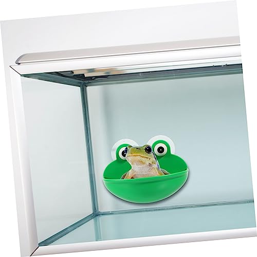 Happyyami 2pcs Climbing Pet Rest Table Gecko Habitat Suction Cup Reptile Stand Pet Rest Bowl Reptile Habitat Pet Playing Basin Resting Platform Reptile Resting Place