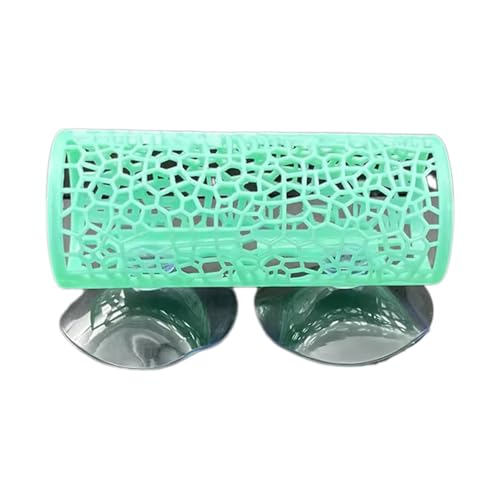 Resin Fish Hideaway Tube for Aquarium, Sleeping Cave Shelter with Hollow Tunnel Design, Shrimp Hiding Tank Decoration Accessories - color: Green