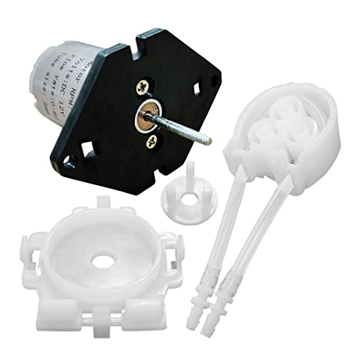 Gikfun 12V DC Peristaltic Dosing Pump Liquid Pump for Aquarium Lab Analytic DIY EK1977 (Flat Angle)