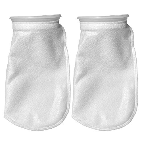 Sock Filters - 100 Micron - Aquarium Felt Filter Bags - Custom Made in USA (7 Inch Ring by 16 IInch Long 2 Pack) - color: 2 Pack, size: 7 Inch Ring by 16 Inch Long