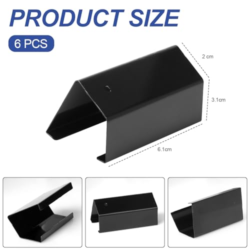 6PCS Reptile Screen Tank Clips, Terrarium Covers Heavy Duty Screen Clips for 5-29 Gallons, Reptile Aquarium Lid Clip, Screen Tank Metal Clip Escape for an Array of Reptiles from Terrarium