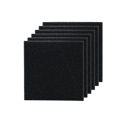 6 Pieces Fish Tank 9 x 9 x 1 Inch Filter Foam Sponges, Aquarium Bio Sponge Sheet Filter Media Pad, Cut-to-Size Foam for Fish Tank - size: 6 pcs