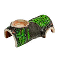 Pet Reptile Caves Hideout with Food Dish Bowl, Terrarium Ornament Habitat Shelter Decor, for Snake, Leopard Gecko, Lizard, Hermit Crab, Spider, Amphibians, Frogs, Crested Gecko, Aquarium Fish