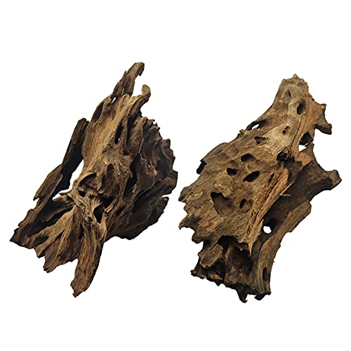 Natural Driftwood for Aquarium Decor Sinkable Reptile Wood Branches Fish Tank Log Habitat Decorations Terrarium Ornament Assorted