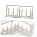 Cabilock Portable Test Tube Rack Organizer for School and Laboratory White Water Quality Test Tube Holder for View and Access Multi Tube Storage