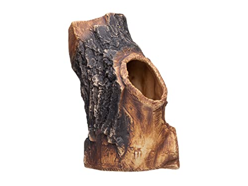 Plecoceramics Aquarium Cave - Ceramic Betta Fish Tank Decor - Natural Aquarium Decor - Large Reptile Hide - Fish cave Hideout - Snake Hide - Cave for Cichlids and plecos (Tree Lodge)