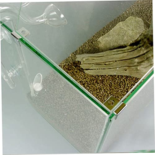 YARNOW Fish Tank Lid Support Clip Holder Set 6mm Stainless Steel Aquarium Glass Cover Accessories - size: Size 1