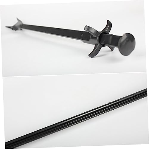 Yardwe Fish Tank Cleaning Clamp Plastic Aquarium Tongs with Non Slip Grip for Plant Pruning and Maintenance Aquarium Black