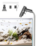 AQQA Aquarium Gravel Cleaner, 4-in-1 Upgrade Suction Power Manual Fish Tank Gravel Vacuum Cleaner Tools for Aquarium Water Changer with Water Flow Adjustment Use for Fish Tank Cleaning Gravel Sand