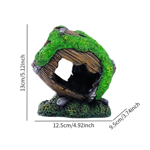 Broken Barrel Aquarium Decoration Art Crafts Figurine for Lawn Yard Garden