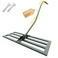 Lawn Leveling Rake -31.5''x11.8'' Heavy Duty Leveling Rake, Ergonomic Handle, Professional Ground Leveler for Yard, Soil, Grading, Gravel, Seeding, Do Not Hurt Turf, Save Effort