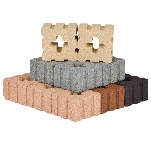 RealPlus Aquarium Filter Media 40pcs Bio Ceramic Brick for Marine and Freshwater Aquarium Canister Filter Pond Fish Tank (1.8" x 1.8" x 1.1")