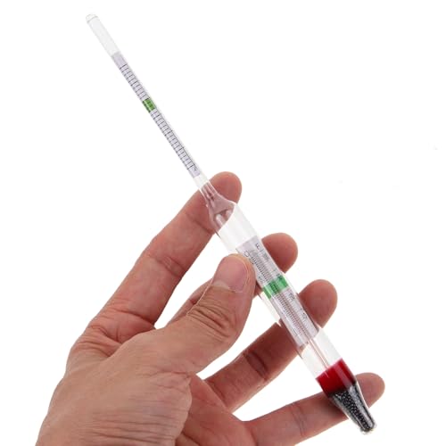 BESTYASH Aquarium Salinity Hydrometer Kit with 100ml Plastic Graduated Cylinder, Saltwater Hydrometer for Fish Tank, Accurate Marine Water Salinity Tester for Aquatic and Reef Use