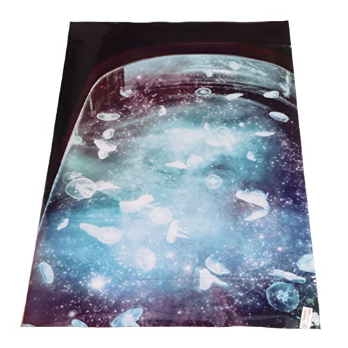 3D Aquarium Background PVC Fish Tank Decoration Sticker, Self Adhesive Backdrop with Realistic Pattern for Freshwater Saltwater Tanks (61 * 30CM) - size: 61*30CM