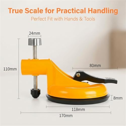Adjustable Height Countertop Leveler - Professional countertop leveling tool, suitable for granite, marble, and quartz stone slabs, equipped with vacuum suction cup rubber clamps(1pcs) - color: 1pcs