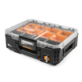 ToughBuilt – StackTech Storage Organizer, Clear-Top Modular Tool Box with Auto-Locking System, IP65 Protection & Customizable Bins (TB-B1-O-30) - size: Standard