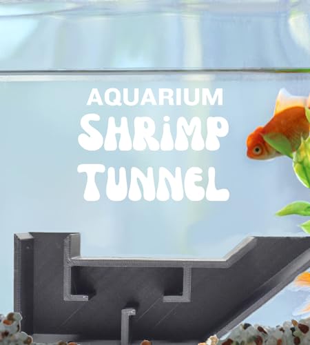 Chatelet Aquarium Underground Tunnel | Fish & Shrimp Hideout for Aquariums | Unique Underground Viewing Tunnel | Made in USA (Gray) - color: Gray