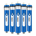 Membrane Solutions NSF/ANSI 58 Certified 100 GPD 11.75x1.75 Reverse Osmosis Membrane 5-Pack for Home RO Water Systems Maple Syrup DIY Aquariums - size: 5 Count (Pack of 1), style: 100G