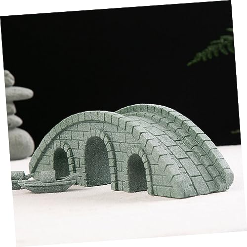 YARNOW Miniature Bridge Statue for Landscape Decoration Realistic Tabletop Ornament for Fish Tank and Bonsai Garden for Home and Garden Decor