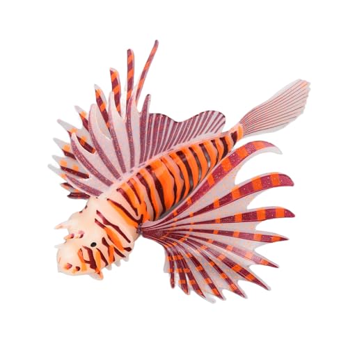 AquaVivid 7pcs Fish Tank Floating Decorations Silicone Artificial Fish Set with Suction Cups for Freshwater and Saltwater Aquarium Landscaping