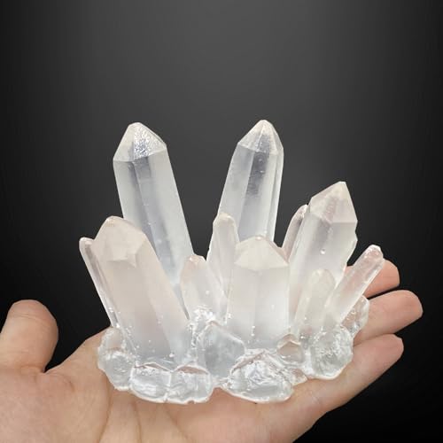 Small Fish Tank Decor Artificial Crystals Aquarium Betta Fish Tank Decorations Mini Crystal Ornaments Resin Accessories - color: natural color