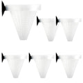 Senzeal 6PCS Aquarium Live Red Worm Cone Feeder Plastic Frozen Brine Shrimp Fish Food Feeding Cup for Fish Tank with Suckers