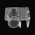 2pcs Aquarium Acrylic Holder Aperture 26mm Holder Hose Clamp Stainless Steel Inlet & Outlet Degreasing Film Plastic Aquarium Hose Holder for Pump Hoses