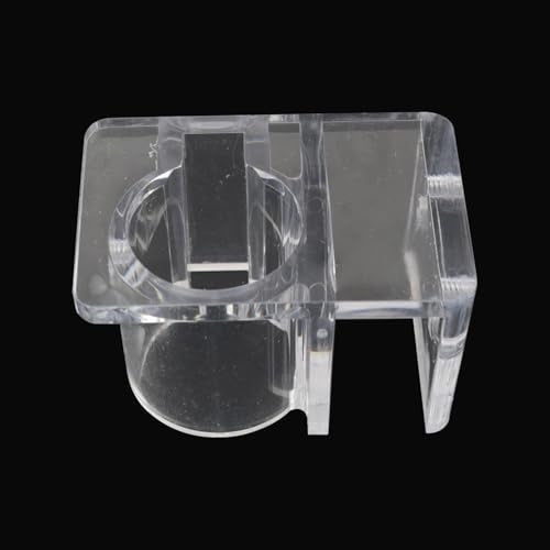 2pcs Aquarium Acrylic Holder Aperture 26mm Holder Hose Clamp Stainless Steel Inlet & Outlet Degreasing Film Plastic Aquarium Hose Holder for Pump Hoses