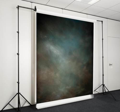 6x9ft Aqua Backdrops Portrait Backdrops for Photography Mottled Photo Background - color: LM-06107, size: 6x9ft