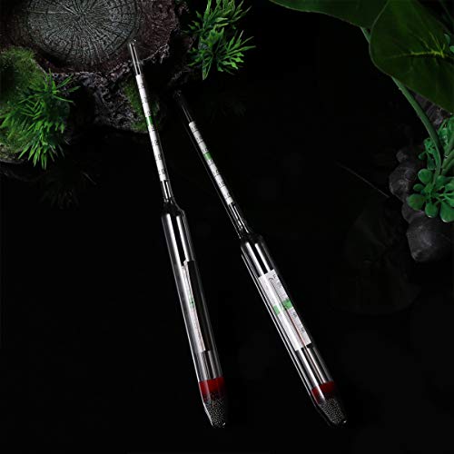 Accurate Fish Tank Hydrometer Aquarium Salt Water Salinimeter Glass Floating Areometer Temperature Reading