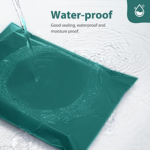 Fuxury Poly Mailers 12x15.5 Inch 100 Pcs, Waterproof Shipping Bags for Clothing, Strong Adhesive Shipping Envelopes for Small Business, Self Seal Mailers Poly Bags Mailing Envelopes Forest Green - color: Forest Green, size: 12x15.5" 100pcs