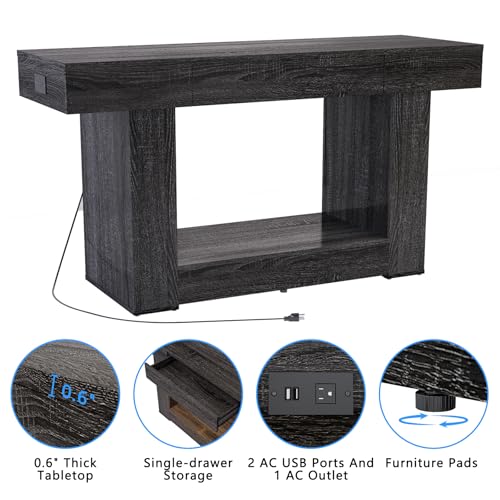 55–75/90 Gallon Aquarium Stand, Heavy Duty Fish Tank Stand for Turtle,Reptile&Amphibians,MDF Board Tabletop with Drawer&Power Outlet,Reinforced Metal Frame Upload 1000LBS Black Wood - color: Black wood