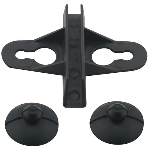 10PCS Black Aquarium Separator Clips Fish Tank Isolation Silicone Suction Cup Clips Plastic Clips 2.95x2.05in for Securing Glass Supporting Mesh Panels