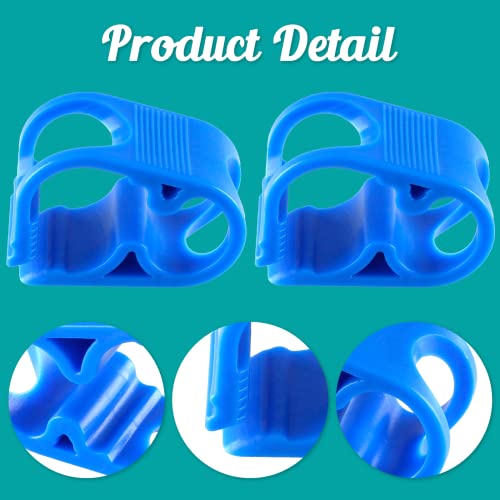 5 Pcs Plastic Tubing Clamps, 1/4" - 1/2" Tube O.D. Adjustable Tube Clamp Shut Off Hose Clamp, Laboratory Pinch Valve Flow Control Hose Clamp（Blue） - color: Blue, size: 1/4" - 1/2"