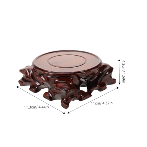 Ciieeo Small Wooden Display Base for Teapot Decor Wooden Stand Versatile Wood Pedestal for Storage Showcase for Home Office Desk Decor