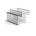 Pull Out Cabinet Organizer, Slide Out Drawers Fixed with Adhesive Nano Film, Pantry Shelves Sliding Drawer Storage Organization for Kitchen (Double Layer 19.7 * 13.8 * 12.6inch/50 * 35 * 32cm) - size: 19.7*13.8*12.6inch/50*35*32cm