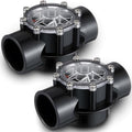 Dreyoo 2 PACK Pool Check Valve Compatible with Jandy/Pentair 2-Inch to 2-1/2-Inch Check Valve,180-degree Regulator Positive Seal & Non Lube Pump Flow Regulator for Swimming Pools and Spas - size: 2-Inch to 2-1/2-Inch