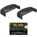 2-Pack Black Shrimp Hides, Aquarium Cave Hides with Multi-Sized Holes, Secure & Stable Breeding & Viewing Caves for Cherry Shrimp, Dwarf Shrimp and Small Fish