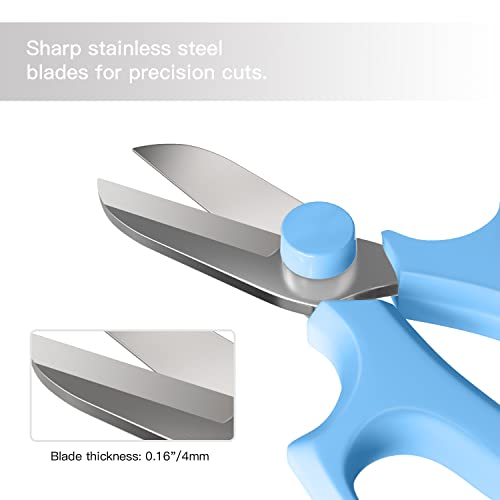 Housolution Flower Scissors, Strong Floral Shears, Premium Steel Garden Pruning Shears Floral Fruits Leaf Scissors Hand Pruner Snip Trimming Tool for Gardening Flower Arrangement, Light Blue - color: Light Blue, size: 1 Pack