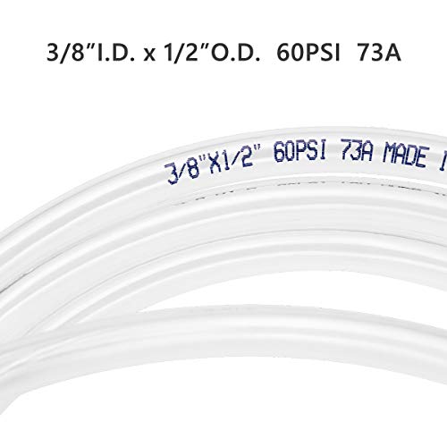 Eastrans Clear Vinyl Tubing Flexible PVC Tubing, Hybrid PVC Hose, Lightweight Plastic Tube, by 3/8 Inch ID, 10-Feet Length - size: ID 3/8 INCH, style: 10 Feet