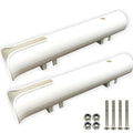 TIHOOD 2PCS Tube Rod Rack - Replacement Parts and Accessories for Tournament, Deep Sea and Trolling Fishing Rod Holder with Screws - color: White