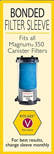 Marineland PA0114-03 Bonded Filter Sleeve for Magnum 350 Canister Filter, 3-Count - size: 3-Pack