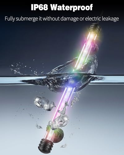 Pawfly 3 W Aquarium LED Light 11 Inch Underwater Fish Tank Light with Timer Auto On/Off Fish Tank Background Lights with 8 Lighting Modes Submersible Multi-Colored Tube Lights for Decoration - color: PRO (Timing Function), size: 11 Inch