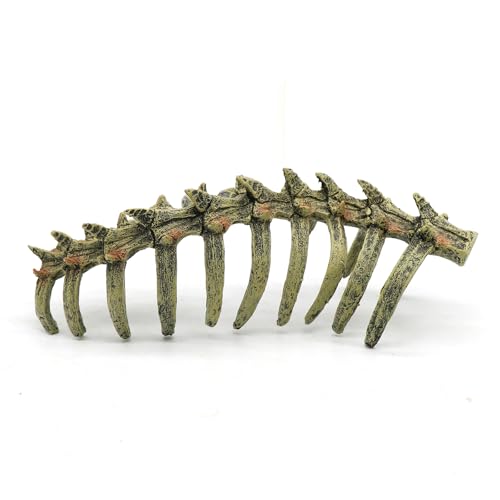 Aquarium Skull Animal Skeletons, Reptile Tank Accessories, Fish Tank Decorations for Amphibians, Betta Fish, Shrimp, Hermit Crab, Leopard Gecko