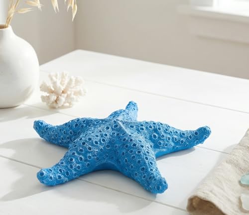 VVGIFTS Blue Ocean Beach Decoration Starfish Resin Wall Hanging Decoration (SkyBlue) - color: Skyblue